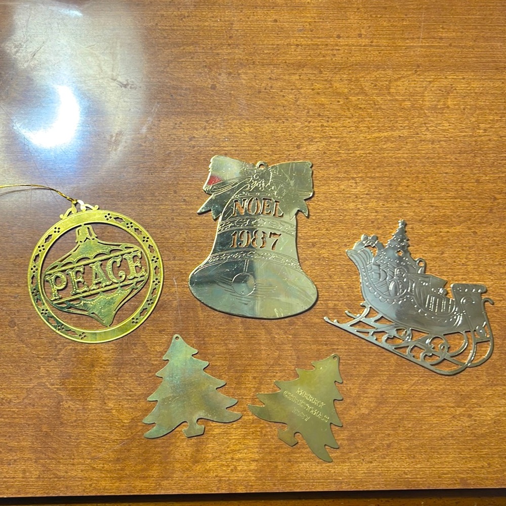 Vintage metal ornaments